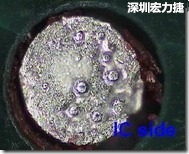紅墨水染紅測試分析-IC面，判退，