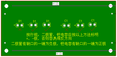 關(guān)于二極管、鉭電容的極性標(biāo)注